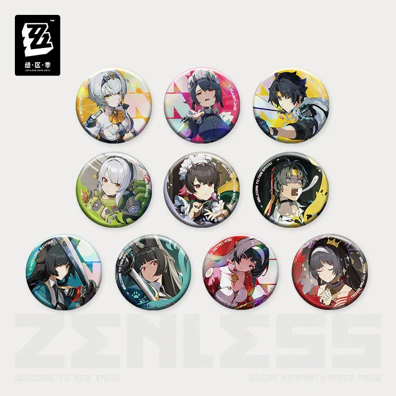 Inter-Knot Series Tinplate Badge Mystery Box Vol.1 Zenless Zone Zero Random One ACG Go Anime www.acg-go.com Badge, Mystery Box, Zenless Zone Zero