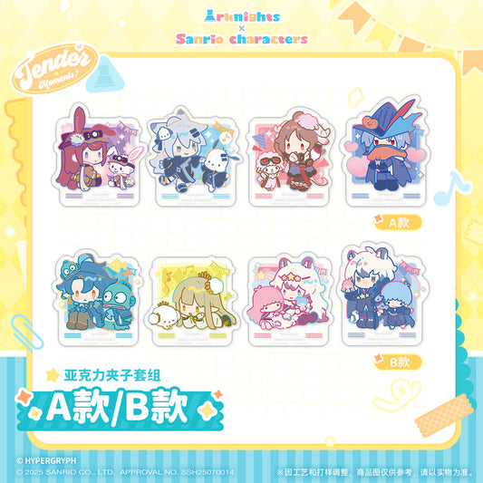 x Sanrio Family Acrylic Clip Set