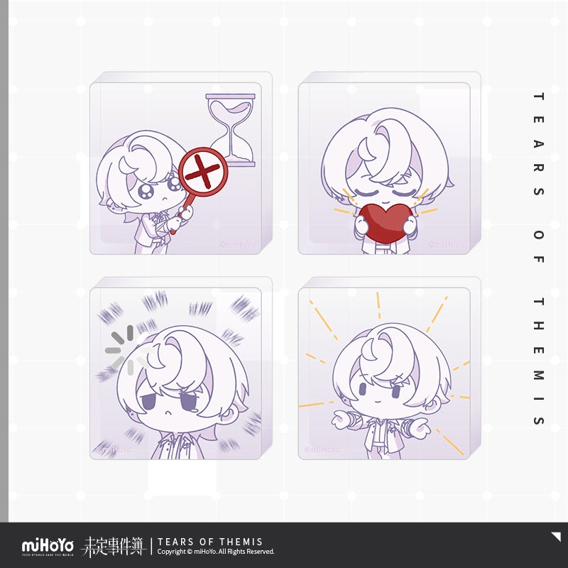 Tears of Themis Stellis' Heartbeat NXX. Series Charity Commemorative Chibi Version Acrylic Ornament Set