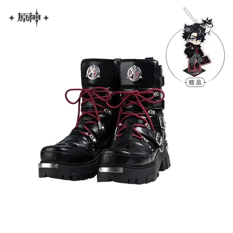 Wriothesley Theme Impression Series Mid-calf Boots Genshin Impact 37 ACG Go Anime www.acg-go.com Apparel, Boots, Wriothesley