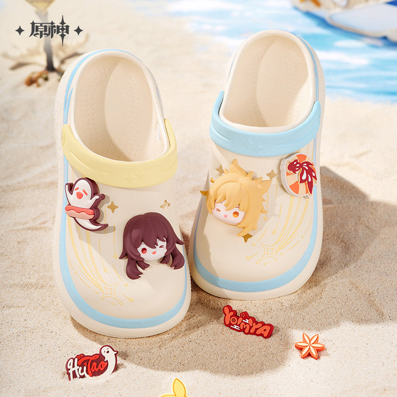Genshin Impact Midsummer Party Series Clogs and Shoe Charm Set