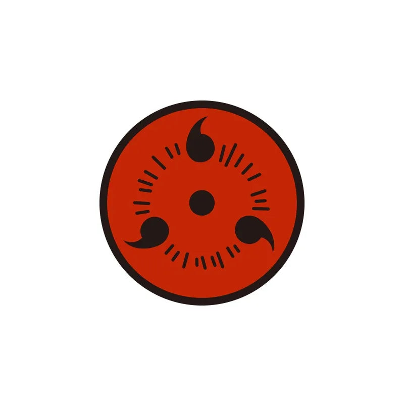 Metal Badge Naruto Three Magatama Sharingan ACG Go Anime www.acg-go.com Badge