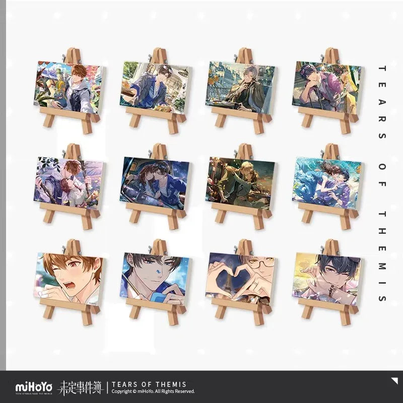 Tears of Themis The Beginning of Always Series Mini Decorative Easel Stand Ornament Luke Pearce A ACG Go Anime www.acg-go.com Art Decor, Artem Wing, Luke Pearce, Marius von Hagen, Tears of Themis, Vyn Richter