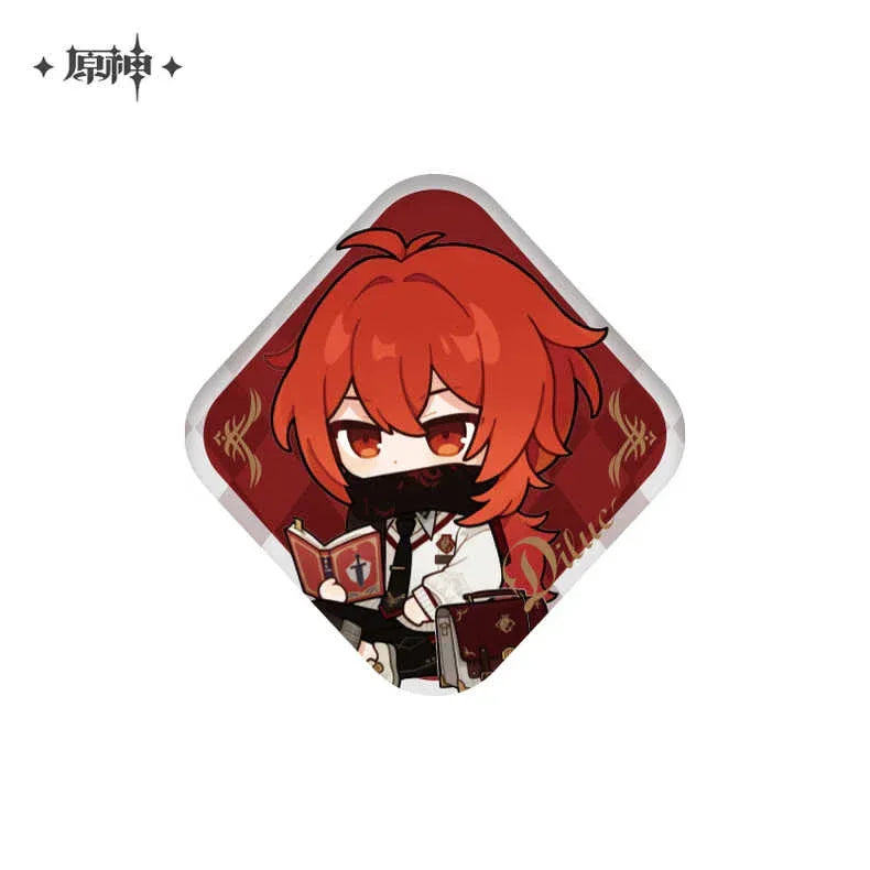 Genshin Impact Diluc Theme Impression Series Premium Badge Sweater (Not For Sale) Diluc Badge ACG Go Anime www.acg-go.com Badge, Diluc, Gift