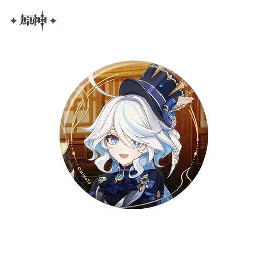 Genshin Impact The Long Way Home Series Badge & Photo Card Pendant Badge / Furina ACG Go Anime www.acg-go.com Badge, Furina, Genshin Impact, Mavuika, Nahida, Raiden Shogun, Venti, Zhongli