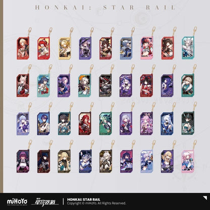 invitation from the stellar series quicksand acrylic keychain ACG GO
