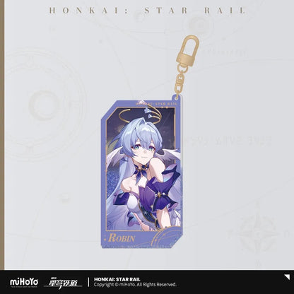 invitation from the stellar series quicksand acrylic keychain ACG GO