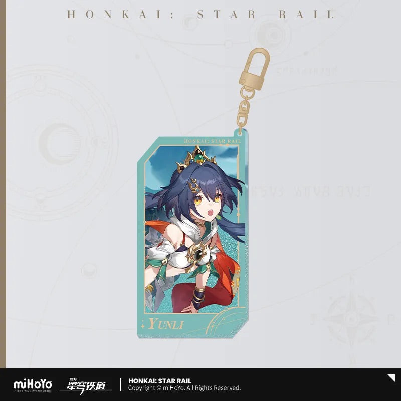 invitation from the stellar series quicksand acrylic keychain ACG GO