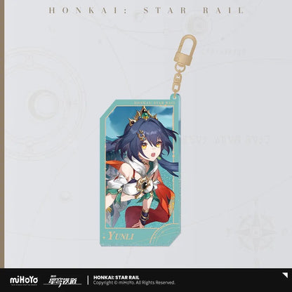 invitation from the stellar series quicksand acrylic keychain ACG GO