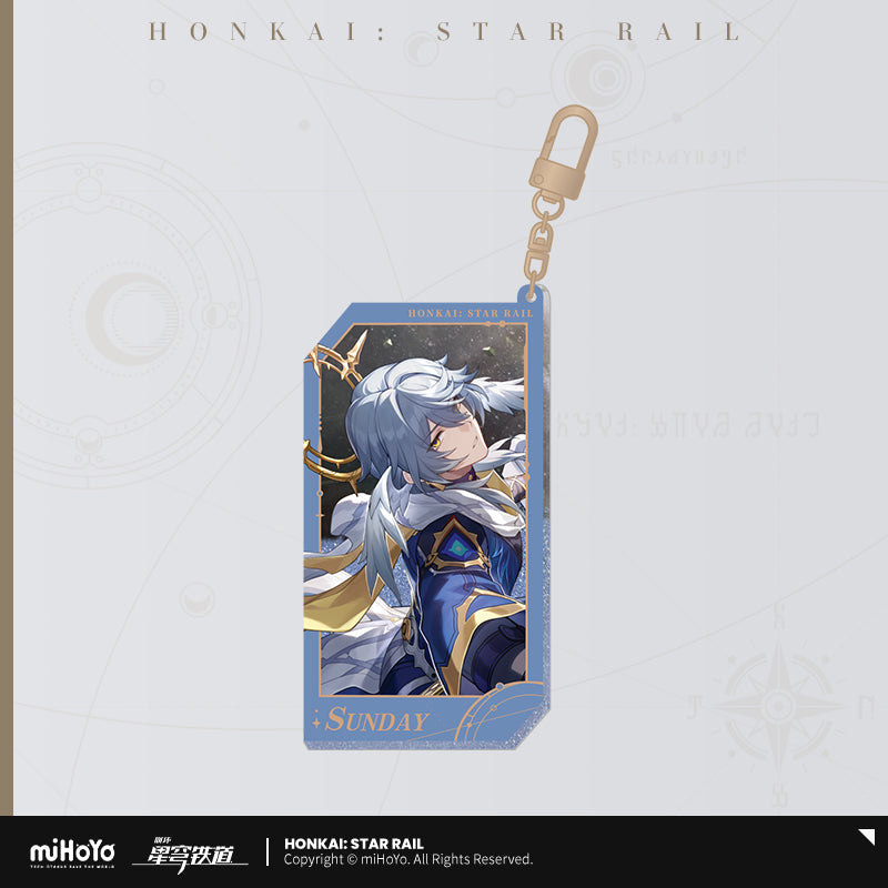 invitation from the stellar series quicksand acrylic keychain ACG GO