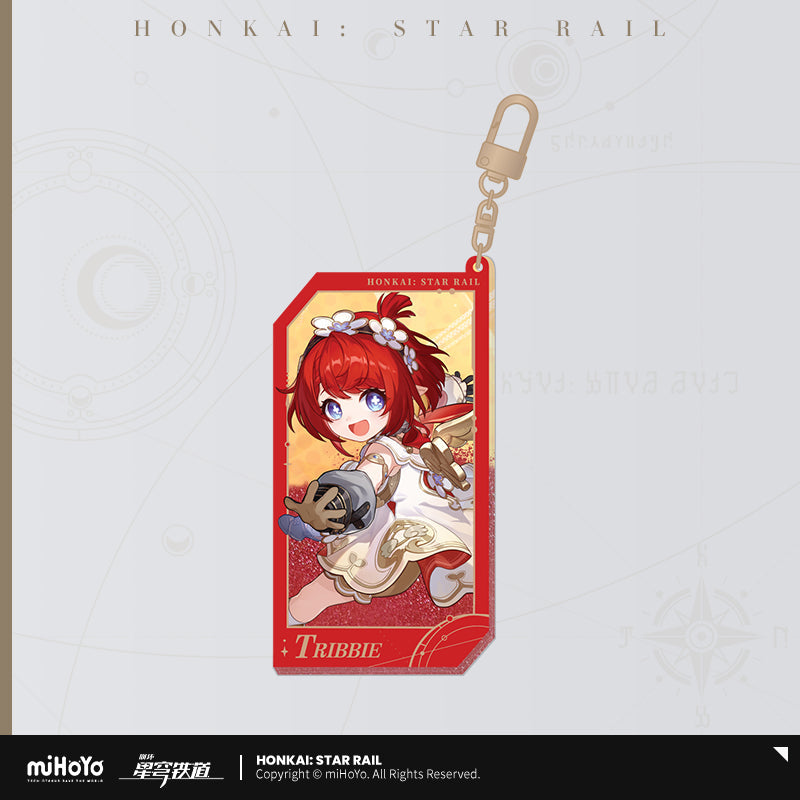 invitation from the stellar series quicksand acrylic keychain ACG GO