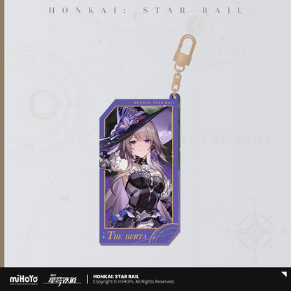 invitation from the stellar series quicksand acrylic keychain ACG GO