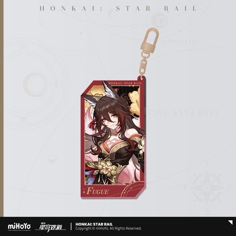 invitation from the stellar series quicksand acrylic keychain ACG GO
