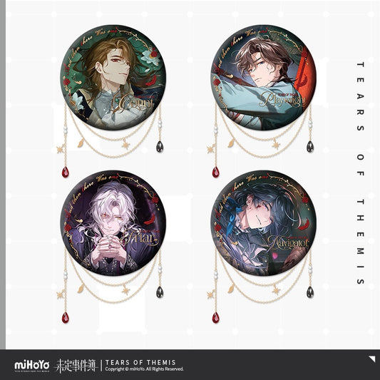 Tears of Themis Love & Wanderlust Series And Then There Was One Sereis Tinplate Badges & Decorative Chains