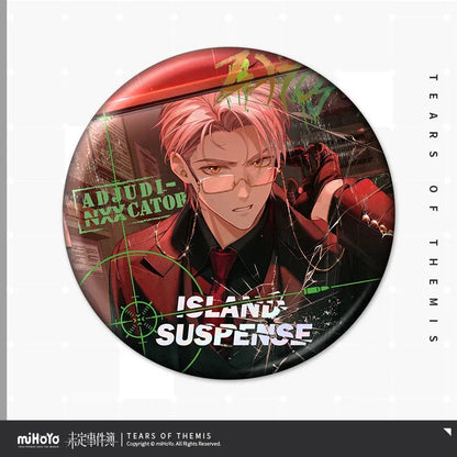 island suspense series tinplate badge ACG GO