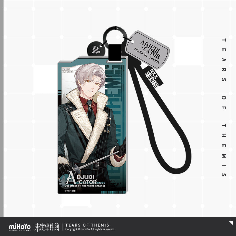 Judgment On The White Expanse Series Authorization Pass Acrylic Keychain