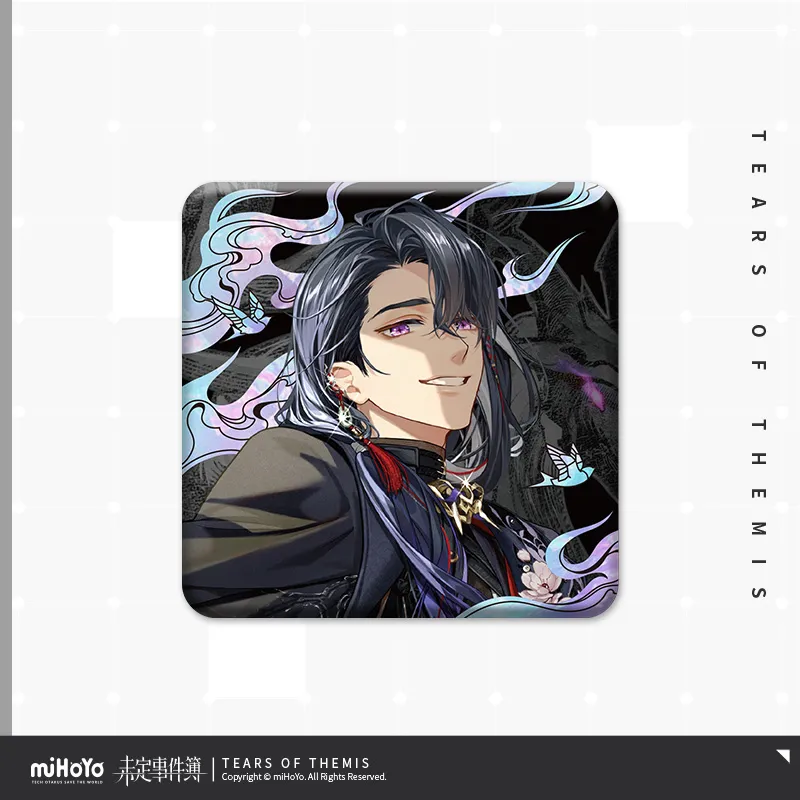 Omni Spirits Bureau: Dark Fates Series The Radiant Light Imitation Mother Of Pearl Badge Tears of Themis Marius von Hagen ACG Go Anime