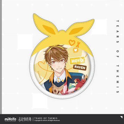 Happy White Day Series Tinplate Badge & Case Set