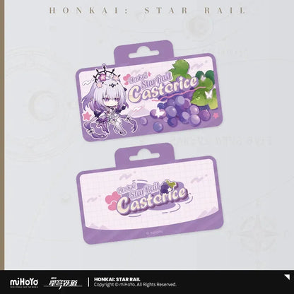 Honkai: Star Rail Fruity Summer Series Chibi Acrylic Clip Castorice ACG Go Anime www.acg-go.com Caelus, Castorice, Honkai: Star Rail, Mydei, Office Supply, Stelle, Trailblazer