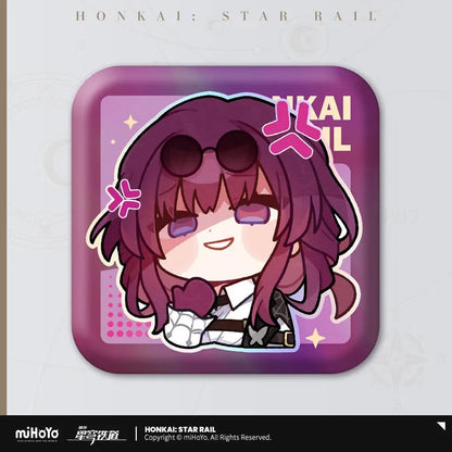 Pom-Pom Exhibition Series Square Tinplate Badge
