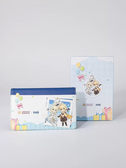 juneyaoair x genshin impact 3rd anniversary collaboration passport bag ACG GO