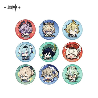 Genshin Impact Mondstadt Chibi Emojis Series Badge Eula ACG Go Anime www.acg-go.com Badge, Barbara, Durin, Eula, Jean, Klee, Mika, Mondstadt, Sucrose, Venti