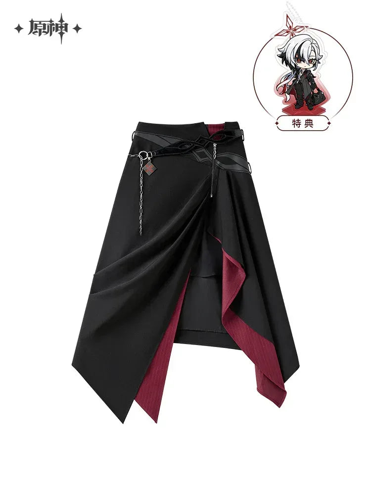 Genshin Impact Arlecchino Theme Impression Series Irregular Skirt S ACG Go Anime www.acg-go.com Apparel, Arlecchino, Skirt
