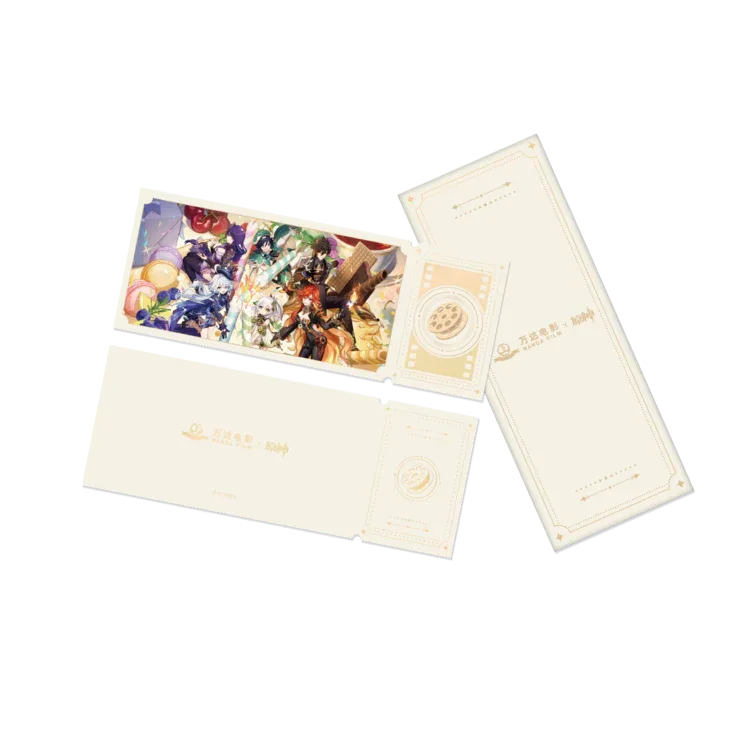 Genshin Impact x Wanda Film "Magic Screen Journey: A Date with Light and Shadow" Laser Ticket 4th Anniversary ACG Go Anime www.acg-go.com Art Decor, Genshin Impact