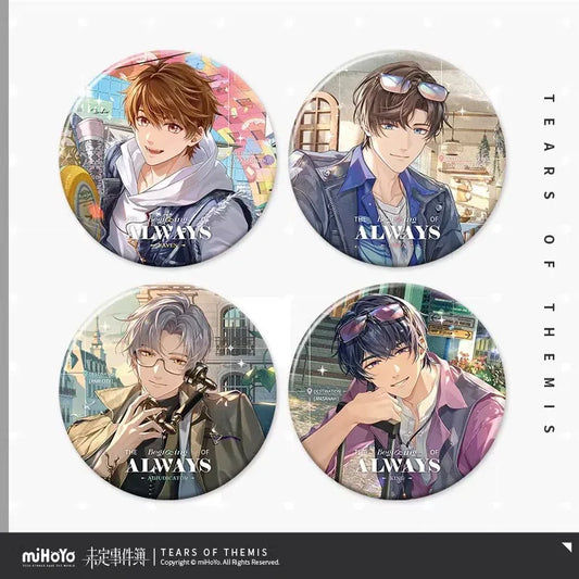 Tears of Themis The Beginning of Always Series Tinplate Badge Luke Pearce ACG Go Anime www.acg-go.com Artem Wing, Badge, Luke Pearce, Marius von Hagen, Tears of Themis, Vyn Richter