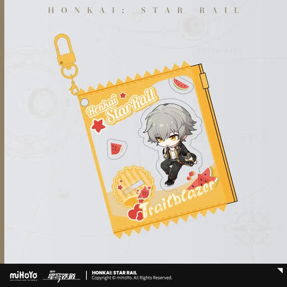 Honkai: Star Rail Fruity Summer Series Chibi Candy Keychain Trailblazer Caelus (Male) ACG Go Anime www.acg-go.com Caelus, Castorice, Honkai: Star Rail, Keycahin, Mydei, Stelle, Trailblazer