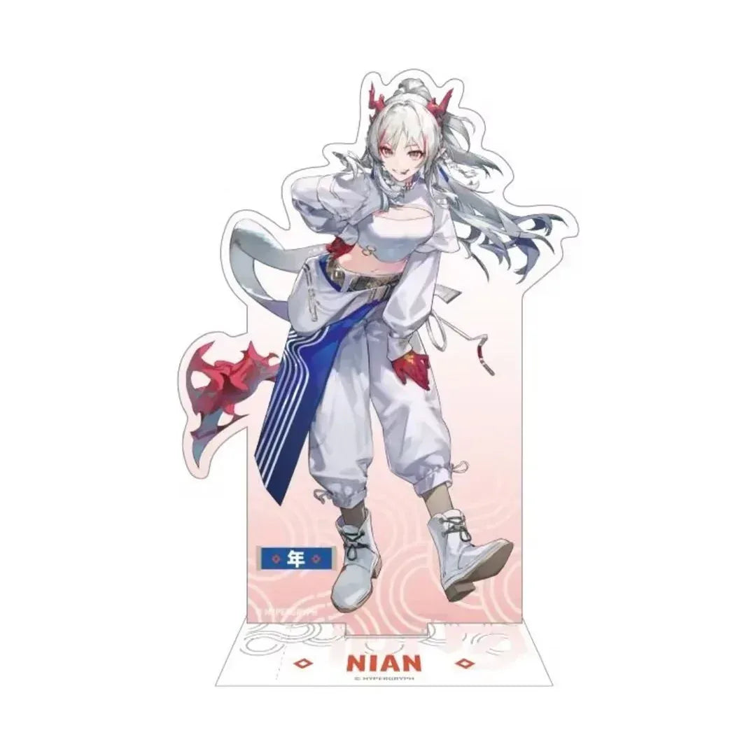 Arknights x Lawson Xin Sui Yi Jin Cheng Series Acrylic Stand Nian ACG Go Anime www.acg-go.com Amiya, Chongyue, Dusk, Lin, Ling, Nian, Shu, Stand, Zuo Le