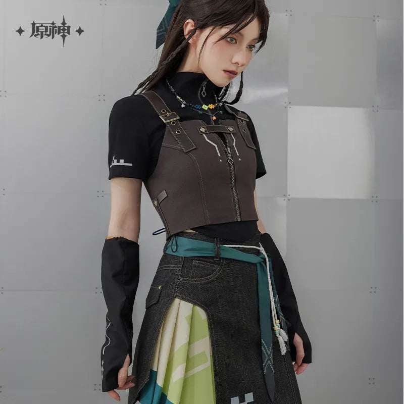 kinich theme impression series patchwork short vest ACG GO
