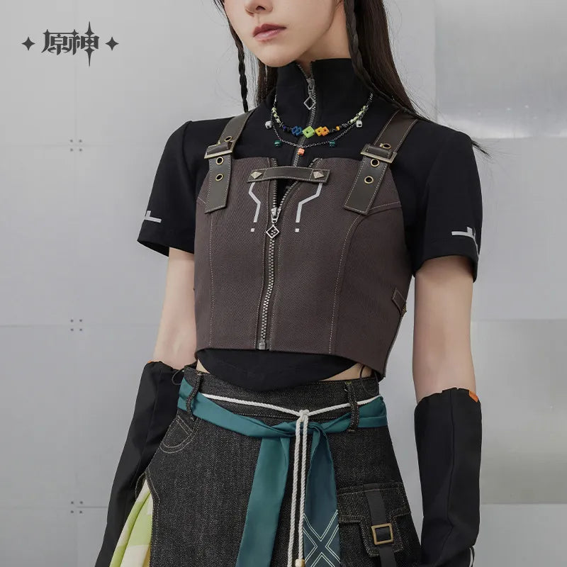 kinich theme impression series patchwork short vest ACG GO