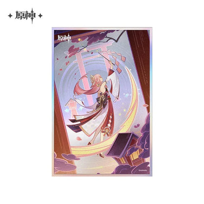 Genshin Impact Genius Invokation TCG Series Shikishi Cardboard Blessing of the Divine Relic's Installation ACG Go Anime www.acg-go.com Badge, Diluc, Ganyu, Genshin Impact, Kamisato Ayaka, Kamisato Ayato, Klee, Sangonomiya Kokomi, Shenhe