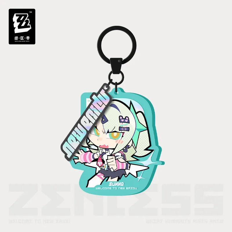 Zenless Zone Zero New Eridu Series Angels of Delusion Chibi Acrylic Keychain