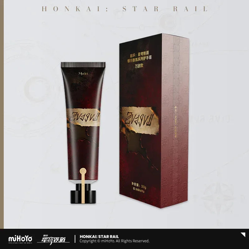 Honkai: Star Rail Galaxy Aromatherapy Series Hand Cream Mydei ACG Go Anime www.acg-go.com Acheron, Cipher, Dr. Ratio, Feixiao, Fugue, Household, Hyacine, Jiaoqiu, Lingsha, Moze, Mydei, Rappa, Robin, Ruan Mei, Sunday, The Herta, Tribbie