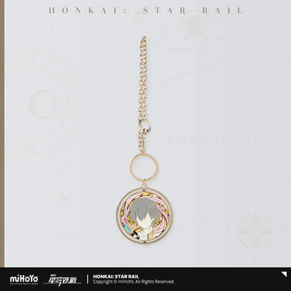Honkai: Star Rail Trailblazer Write Series Rotating Metal Pendant Trailblazer Caelus (Male) ACG Go Anime www.acg-go.com Caelus, Honkai: Star Rail, Pendant & Keychain, Stelle, Trailblazer
