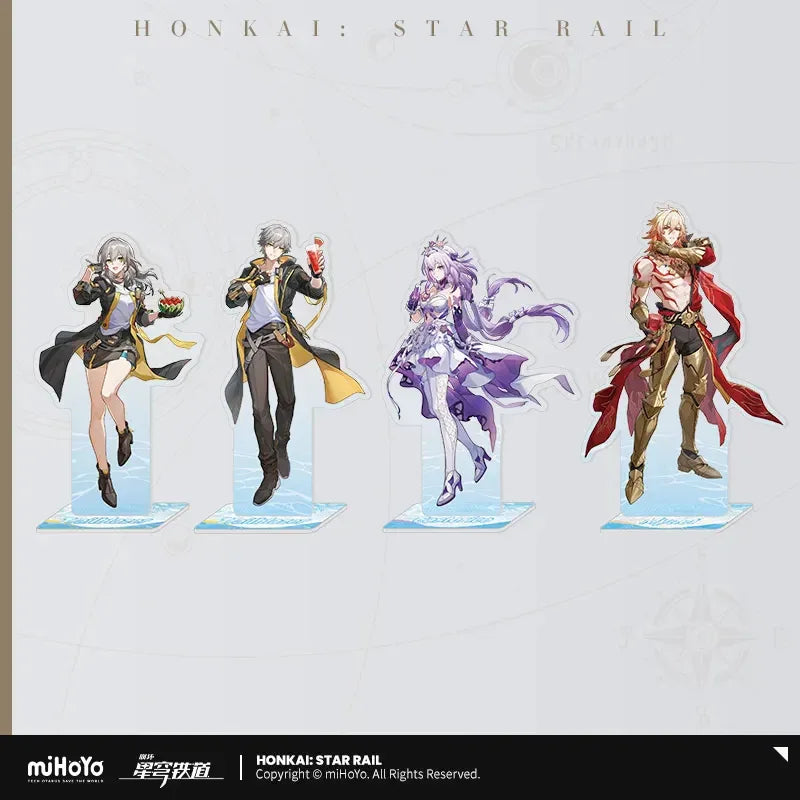 Honkai: Star Rail Fruity Summer Series Acrylic Stand Trailblazer Caelus (Male) ACG Go Anime www.acg-go.com Caelus, Castorice, Honkai: Star Rail, Mydei, Stand, Stelle, Trailblazer