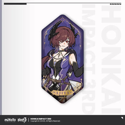 The Seven Shus Night of Encounters Series Tinplate Badge Honkai Impact 3rd Ajita ACG Go Anime www.acg-go.com Ajita, Badge, Baiji, Honkai Impact 3rd, Lantern, Litost, Serapeum, Songque, Thelema
