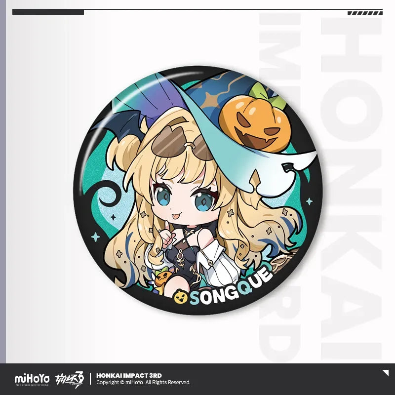 The Seven Shus Night of Encounters Series Chibi Tinplate Badge Honkai Impact 3rd Songque ACG Go Anime www.acg-go.com Ajita, Badge, Baiji, Honkai Impact 3rd, Lantern, Litost, Serapeum, Songque, Thelema
