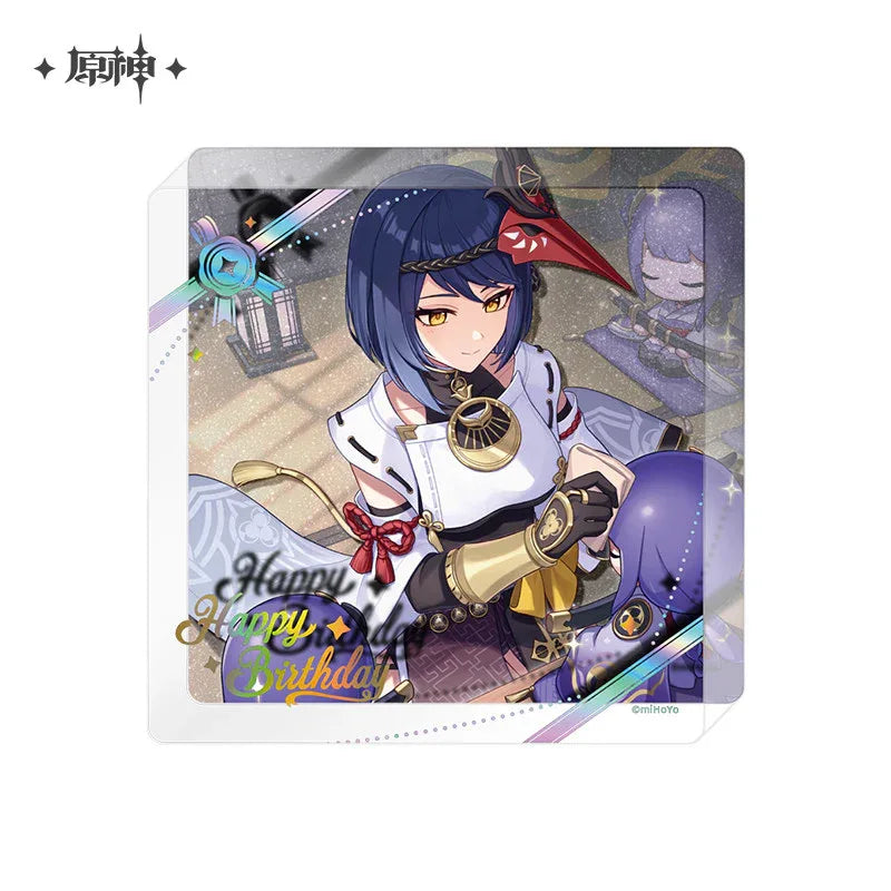 The Day of Destiny Series Thick Acrylic Coaster 2025 Kujou Sara ACG Go Anime www.acg-go.com Alhaitham, Arataki Itto, Baizhu, Beidou, Bennett, Candace, Charlotte, Chevreuse, Collei, Cyno, Dehya, Diluc, Diona, Fischl, Gorou, Household, Jean, Kamisato Ayato, Kirara, Lisa, Lynette, Lyney, Noelle, Paimon, Qiqi, Raiden Shogun, Rosaria, Sangonomiya Kokomi, Shenhe, Thoma, Venti, Wanderer, Xianyun, Xiao, Yae Miko, Yaoyao, Yelan, Yoimiya, Yun Jin