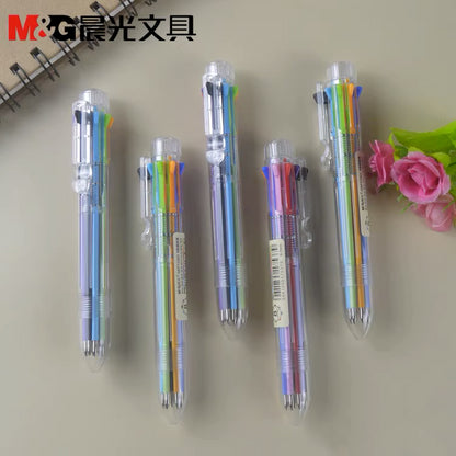 m g 8 in 1 multicolor retractable pen 0 7mm ACG GO