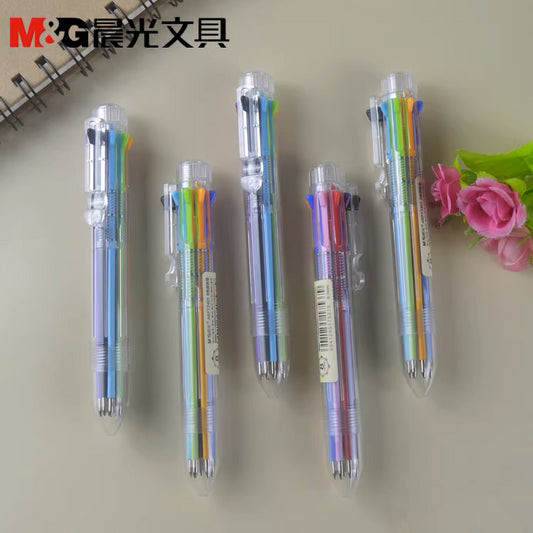 m g 8 in 1 multicolor retractable pen 0 7mm ACG GO