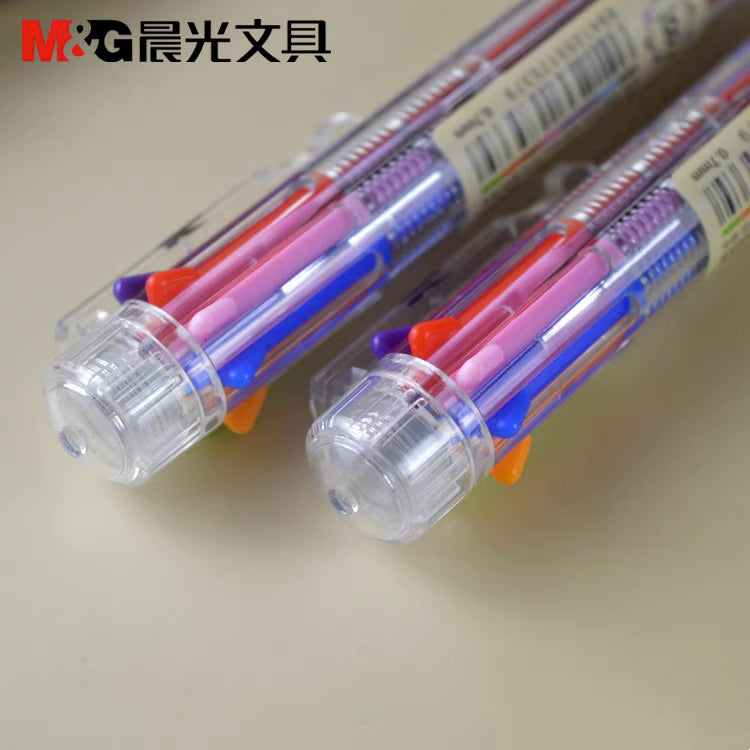 m g 8 in 1 multicolor retractable pen 0 7mm ACG GO