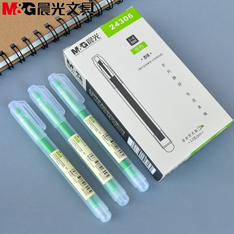 m g essential 24306 highlighter 1 4mm 6 colors ACG GO