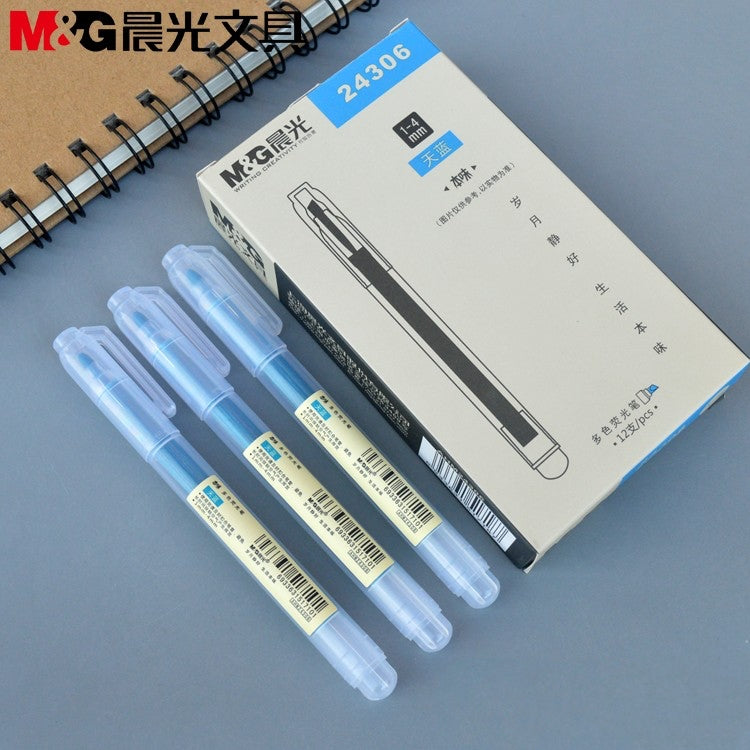 m g essential 24306 highlighter 1 4mm 6 colors ACG GO