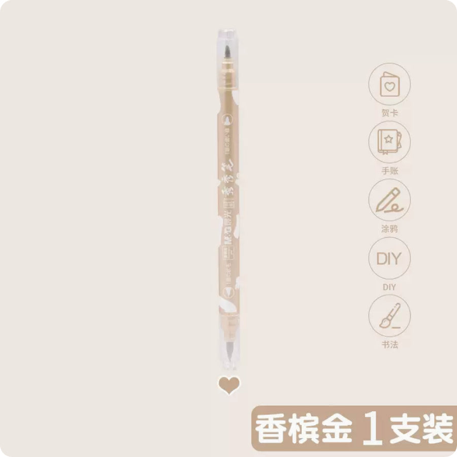 m g metallic twin tip marker pens ACG GO