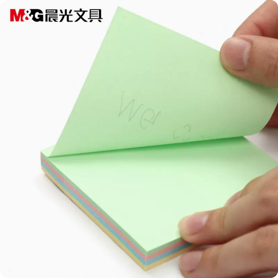 m g ys 10 4 colors sticky note 3x3inch 100sheets pad ACG GO