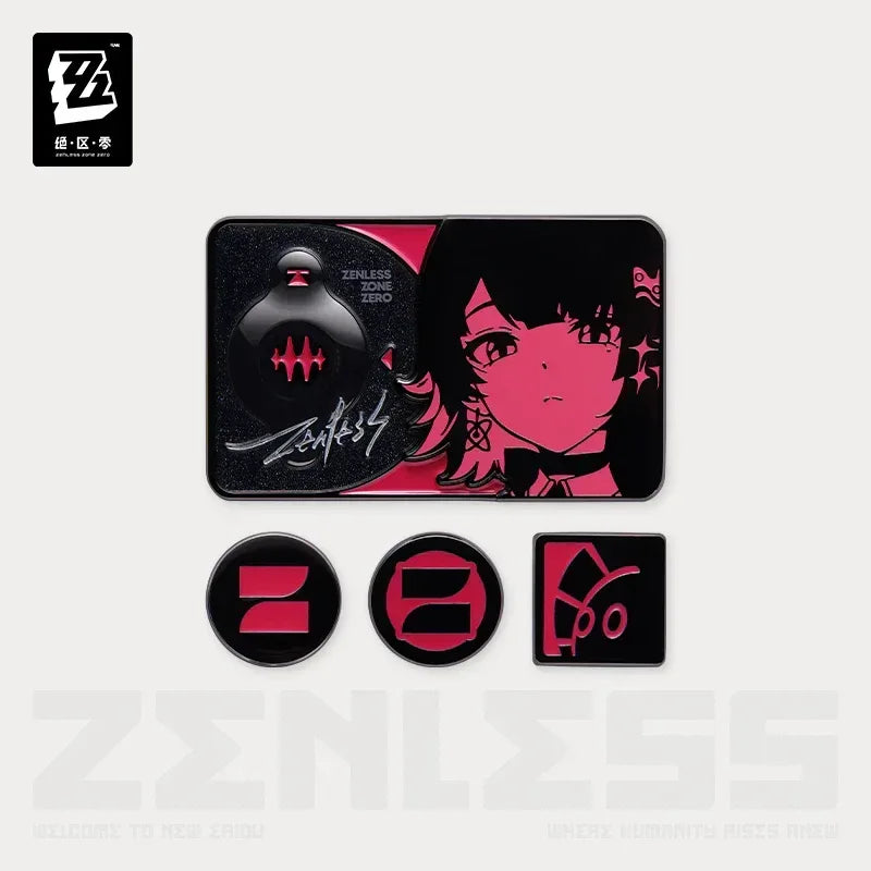 Zenless Zone Zero Sparkling Wonderland Series Metal Badge Set Ellen Joe ACG Go Anime www.acg-go.com Bangboo, Pendant & Keychain, Zenless Zone Zero
