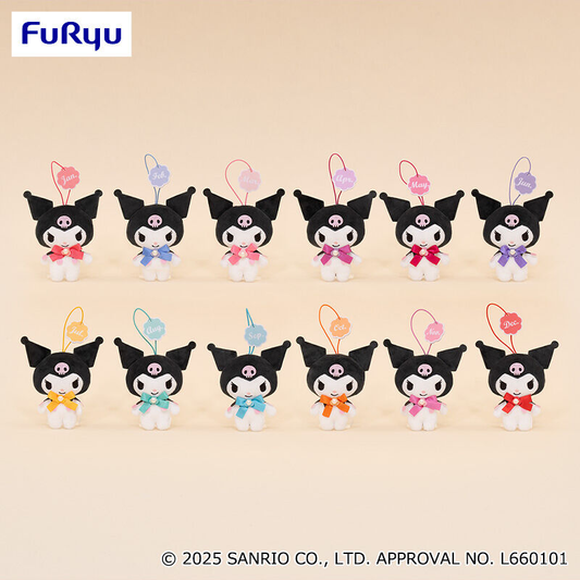 FuRyu Sanrio Characters Kuromi Birth Flower Plush Mascot